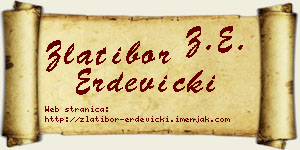 Zlatibor Erdevički vizit kartica